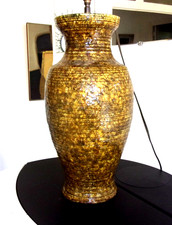 Grand pied de lampe en grès d' ACCOLAY