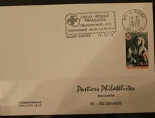 1973 CROIX ROUGE 974 REUNION  Sépulcre de Tonnerre St André  Yt : 1852-1853