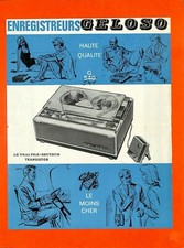 GELOSO / MAGNETOPHONE G 540 / DEPLIANT 1966  ?