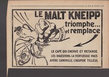 1 publicité  papier café