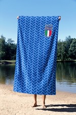 Serviette de plage Italie football équipe 2026 drap bain piscine 140 x 200 cm