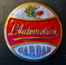 VELO L'AUTOMOTION CARDAN BADGE INSIGNE EMAILLE DORE BICYCLETTE 1920 ?