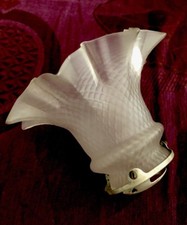 TULIPE ABAT-JOUR EN VERRE AVEC GRIFFE POUR  LUMINAIRE