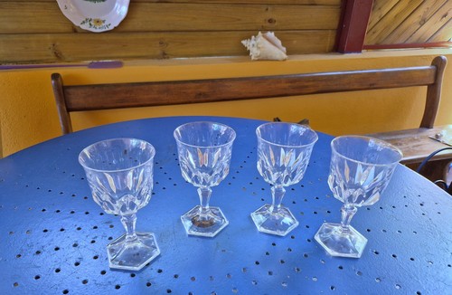 Lot verres eau cristal - 4,