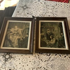 Deux Lithographies Encadrées