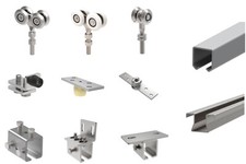 Acier Tor-Bauteile Portail Coulissant Porte de Grange Garage Suspendu (E)