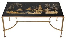 Table basse vintage plateau à