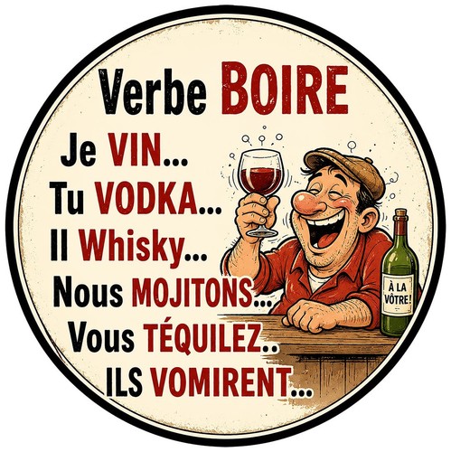 Sticker humour apéro verbe - apéro,