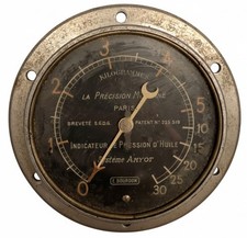 Manomètre Pression D'huile Marque Précision Moderne