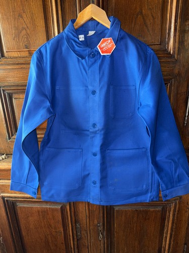 Veste bleu travail vintage - bleu,