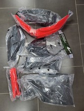 kit plastique UFO gris rouge HONDA CRF450 2017 à 2020 / CRF250 2018 à 2021