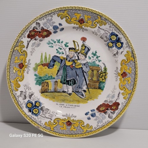 Assiette faience creil - faience,