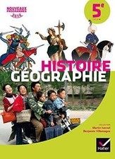 Histoire-géographie 5e, cycle 4 : nouveaux programm... | Livre | état acceptable