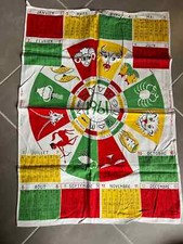 Torchon calendrier ancien - torchon,