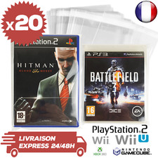20 Protections Sachet Pochette Refermable Jeux PS2 PS3 PS4 PS5 Game Cube Wii