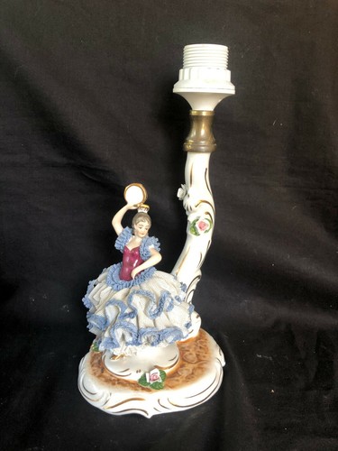 Lampe pied porcelaine - lampe,
