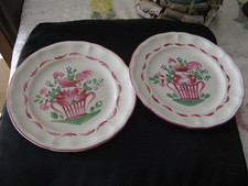 2 Assiettes plates  au coq - K et G - LUNEVILLE