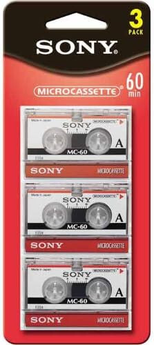 Sony micro cassette 3mc60 - sony,