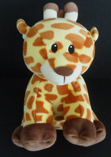 Y1. DOUDOU PELUCHE TY GIRAFE beige marron jaune blanc 22cm ETAT NEUF*