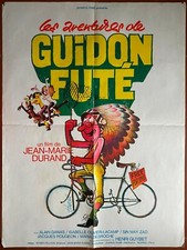 Affiche LES AVENTURES DE GUIDON FUTE Vélo Cyclisme ALAIN GANAS 60x80cm 