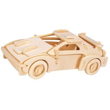 Eureka-Gepetto's Workshop 52473157"Race Car" Wooden 3D Puzzle