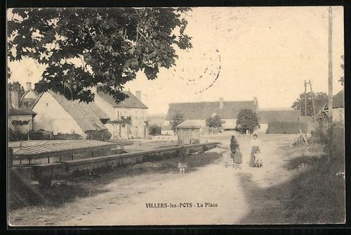 Cpa villers les - villers-les-pots,, place