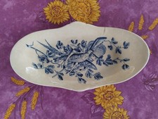 Ravier Terre de Fer Jules Vieillard Bordeaux Service Gibier Floral & Faisan Bleu