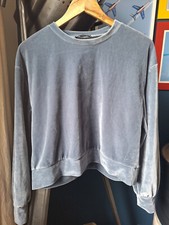 Sweat en velours bleu - Zara