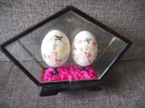 Ancienne vitrine sous verre - ancienne,