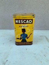 Ancienne Boite en Tole Chocolat NESTLE NESCAO Années 1960
