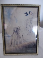 cadre  ancien  métal  à poser  garanti A.GEERDING Paris avec photo repro L.ICART