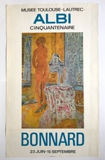 BONNARD (d'ap) Cinquantenaire du musée Toulouse-Lautrec, 1972. Affiche originale
