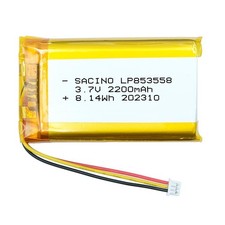 3.7V 2200mAh Lipo Batterie 853558 Jst PH1.25-3Pin Fiche Compatible À Logitech G9