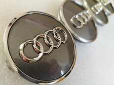 d'origine 4x Centre de roue Audi 60mm Cache moyeu de jantes Enjoliveur Centraux