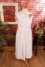 Robe De Mariée Vintage Années 50 Rose Blanche Rockabella 48