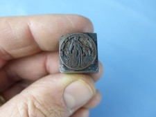 Ancien matrice tampon sceaux imprimerie EXPOSITION INTERNATIONALE LILLE 1902