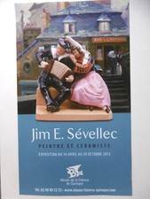 SÉVELLEC Jim Eugène Affiche originale Henriot HB Quimper Céramiste Camaret 2012