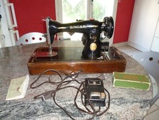 machine a coudre électrique singer 15b88 1952 fabrication francaise avec pédale