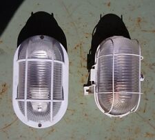 2 Appliques hublots grillagés lampe atelier usine vintage loft industriel design