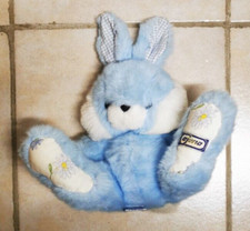 Douce peluche LAPIN BLEU 25 cm