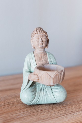 Statuette bouddha bougeoir - bouddha, en
