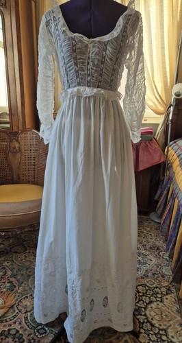 Robe ancienne edouardienne - robe,