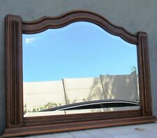 Miroir biseauté cadre chêne massif