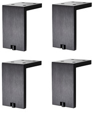 4x Pied de Meuble Noir Mat la