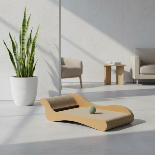 Chaise longue griffoir - longue, en