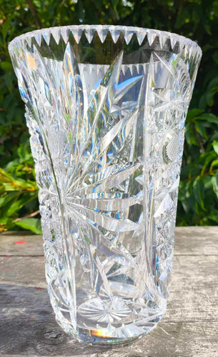 Vintage petit vase cristal - petit, en