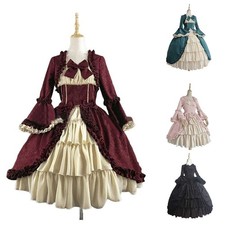 Déguisement rétro vintage médiéval gothique robe pour femme style Renaissanc