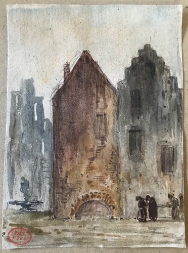 Paul huet aquarelle - paul, originale