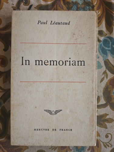 Memoriam paul léautaud - memoriam,