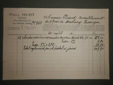 facture ancienne Paul huot chaisier Charmoille 1941 belleherbe